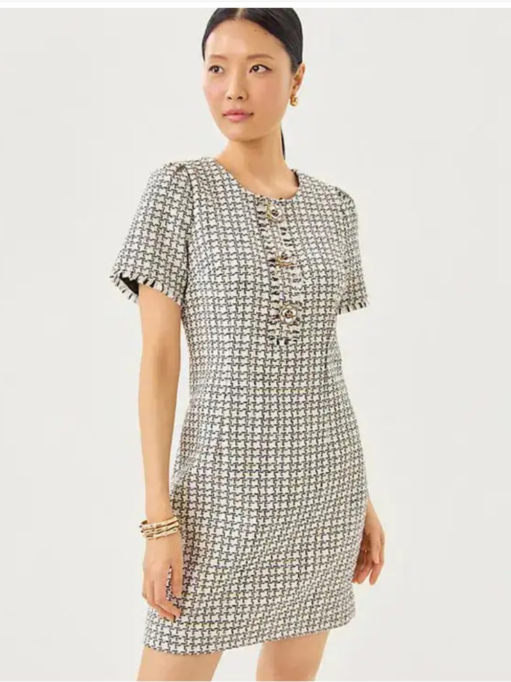 NWT Lilly Pulitzer Brenda Bouclé Tweed Shift Dress
